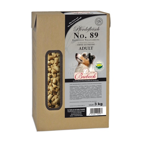 Bubeck Nr. 89 Adult Pferdefleisch mit Kartoffel gebacken Hundetrockenfutter