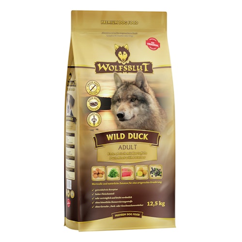 WOLFSBLUT Wild Duck Entenfleisch mit Kartoffeln Hundetrockenfutter