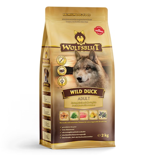 WOLFSBLUT Wild Duck Entenfleisch mit Kartoffeln Hundetrockenfutter